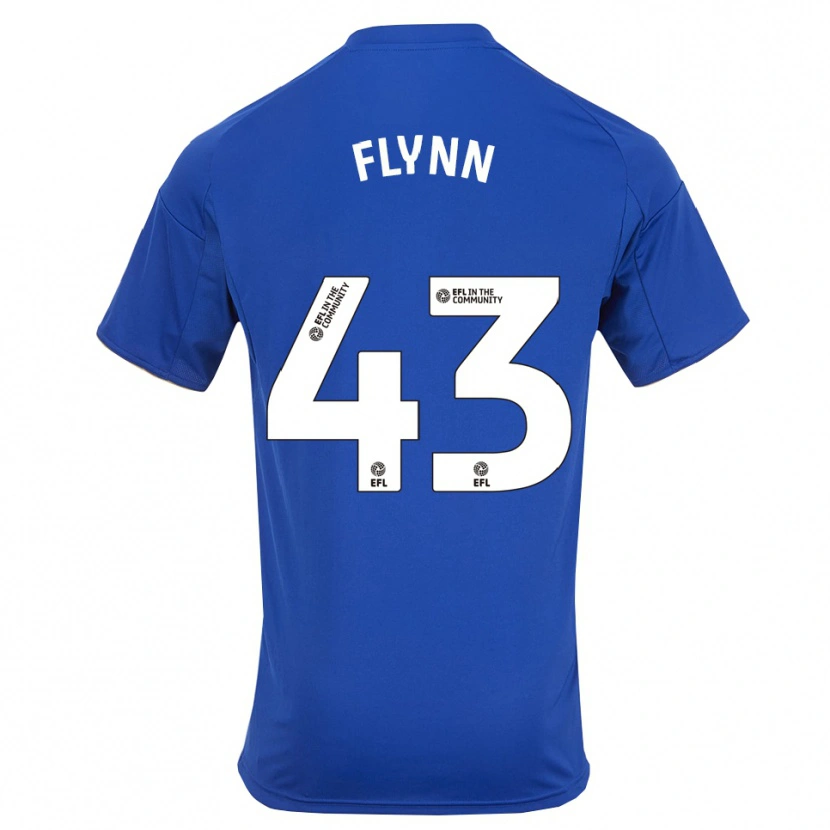 Danxen Bambino Maglia Shane Flynn #43 Blu Oro Kit Gara Home 2025/26 Maglietta