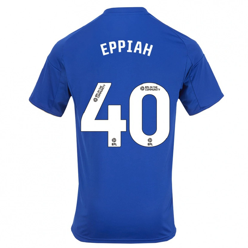 Danxen Bambino Maglia Josh Eppiah #40 Blu Oro Kit Gara Home 2025/26 Maglietta