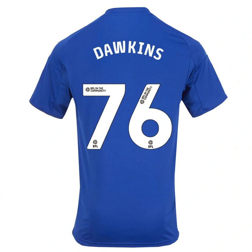 Danxen Bambino Maglia Kartell Dawkins #76 Blu Oro Kit Gara Home 2025/26 Maglietta
