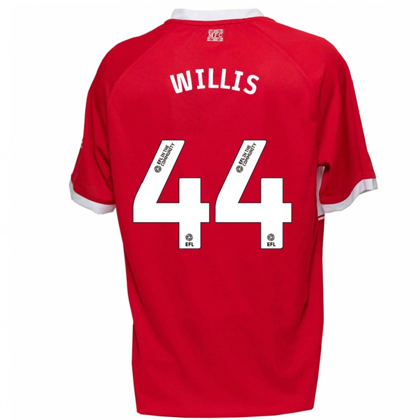 Danxen Bambino Maglia Pharrell Willis #44 Rosso Bianco Kit Gara Home 2025/26 Maglietta