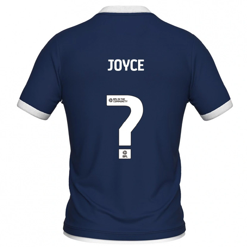 Danxen Bambino Maglia Maisie Joyce #0 Blu Marino Bianco Kit Gara Home 2025/26 Maglietta