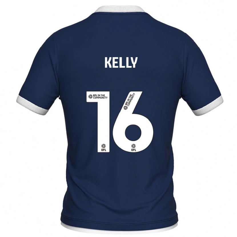 Danxen Bambino Maglia Daniel Kelly #16 Blu Marino Bianco Kit Gara Home 2025/26 Maglietta