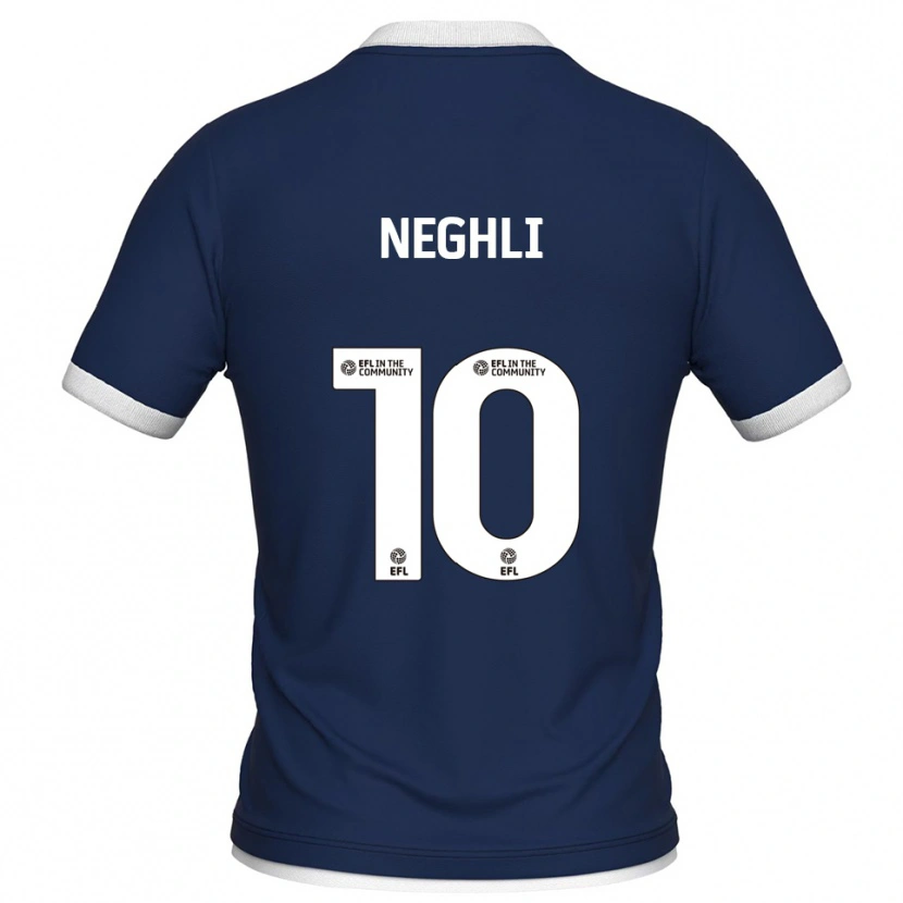 Danxen Bambino Maglia Camiel Neghli #10 Blu Marino Bianco Kit Gara Home 2025/26 Maglietta