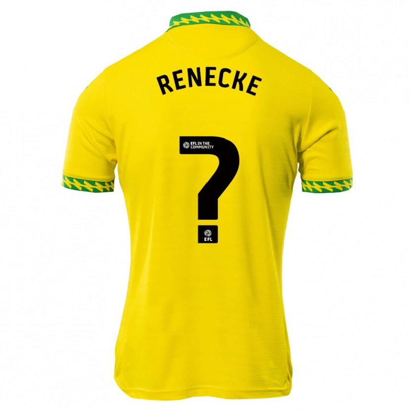 Danxen Bambino Maglia Waylon Renecke #0 Bianco Verde Kit Gara Home 2025/26 Maglietta