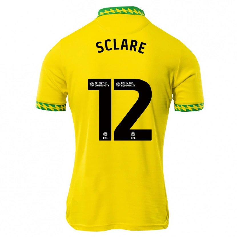Danxen Bambino Maglia Zach Sclare #12 Bianco Verde Kit Gara Home 2025/26 Maglietta