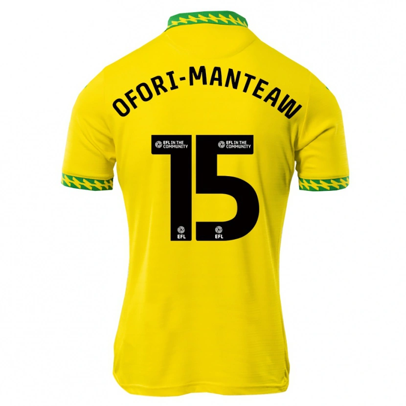 Danxen Bambino Maglia Lloyd Ofori-Manteaw #15 Bianco Verde Kit Gara Home 2025/26 Maglietta