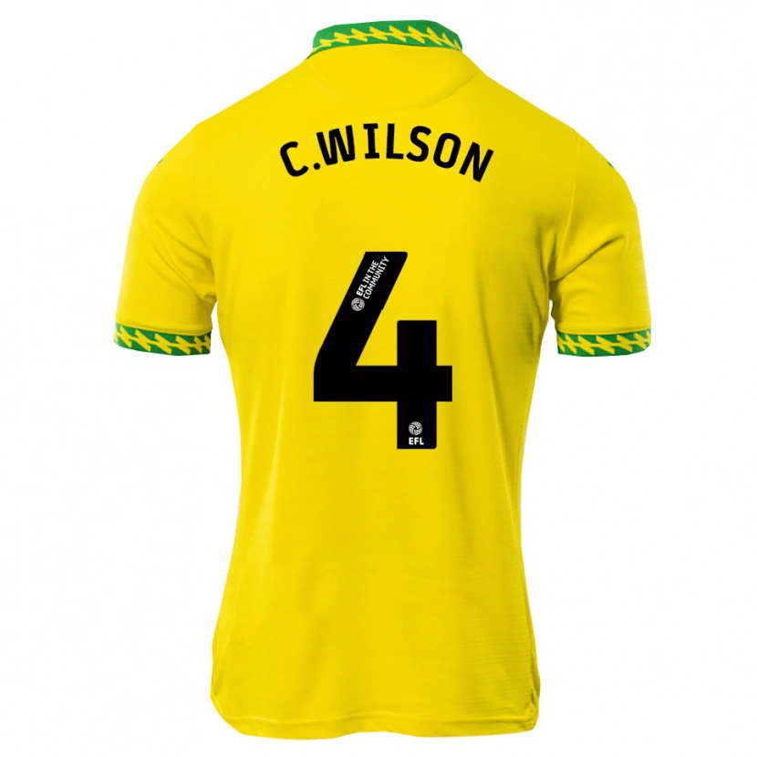 Danxen Bambino Maglia Charlie Wilson #4 Bianco Verde Kit Gara Home 2025/26 Maglietta