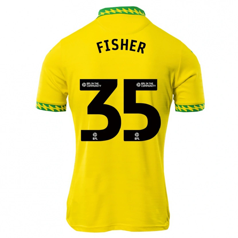 Danxen Bambino Maglia Kellen Fisher #35 Bianco Verde Kit Gara Home 2025/26 Maglietta