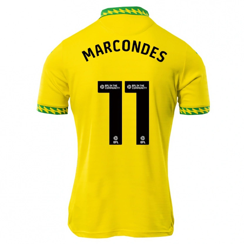 Danxen Bambino Maglia Emiliano Marcondes #11 Bianco Verde Kit Gara Home 2025/26 Maglietta