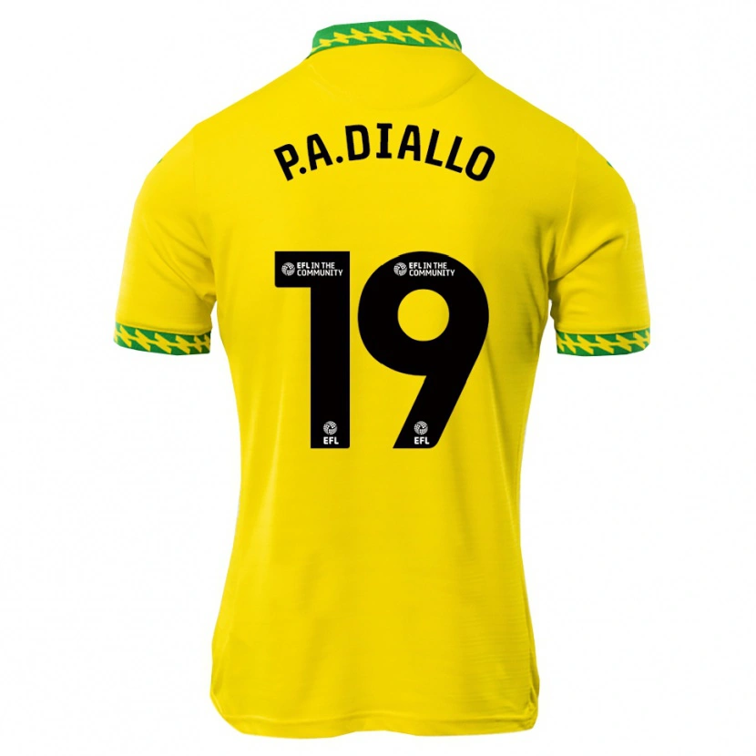 Danxen Bambino Maglia Papa Amadou Diallo #19 Bianco Verde Kit Gara Home 2025/26 Maglietta