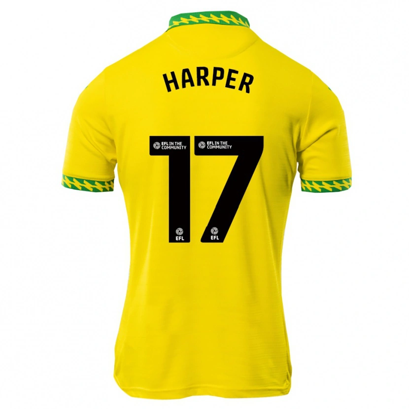 Danxen Bambino Maglia Jess Harper #17 Bianco Verde Kit Gara Home 2025/26 Maglietta