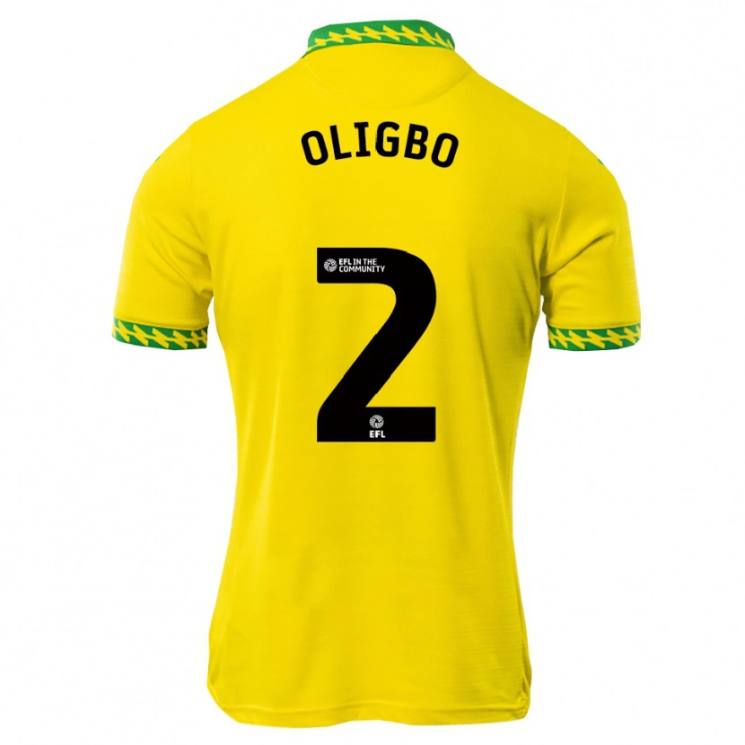 Danxen Bambino Maglia Finlay Oligbo #2 Bianco Verde Kit Gara Home 2025/26 Maglietta