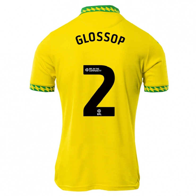 Danxen Bambino Maglia Jake Glossop #2 Bianco Verde Kit Gara Home 2025/26 Maglietta
