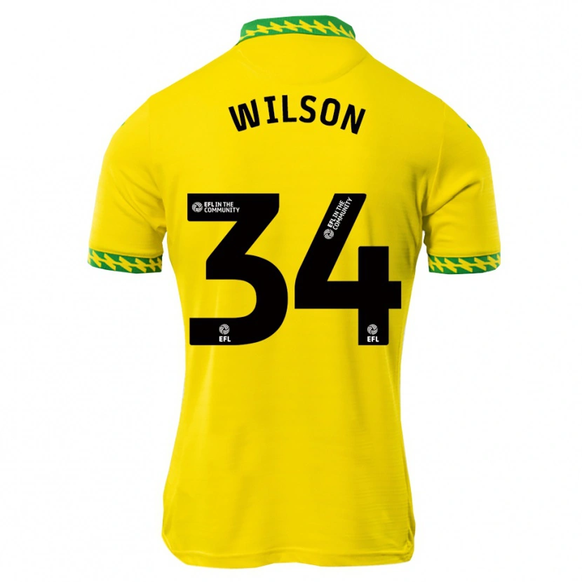 Danxen Bambino Maglia Drew Wilson #34 Bianco Verde Kit Gara Home 2025/26 Maglietta