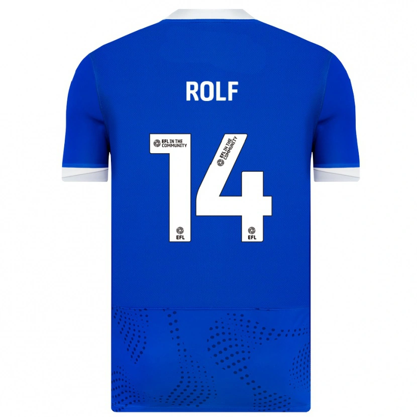 Danxen Bambino Maglia Annie Rolf #14 Blu Bianco Kit Gara Home 2025/26 Maglietta