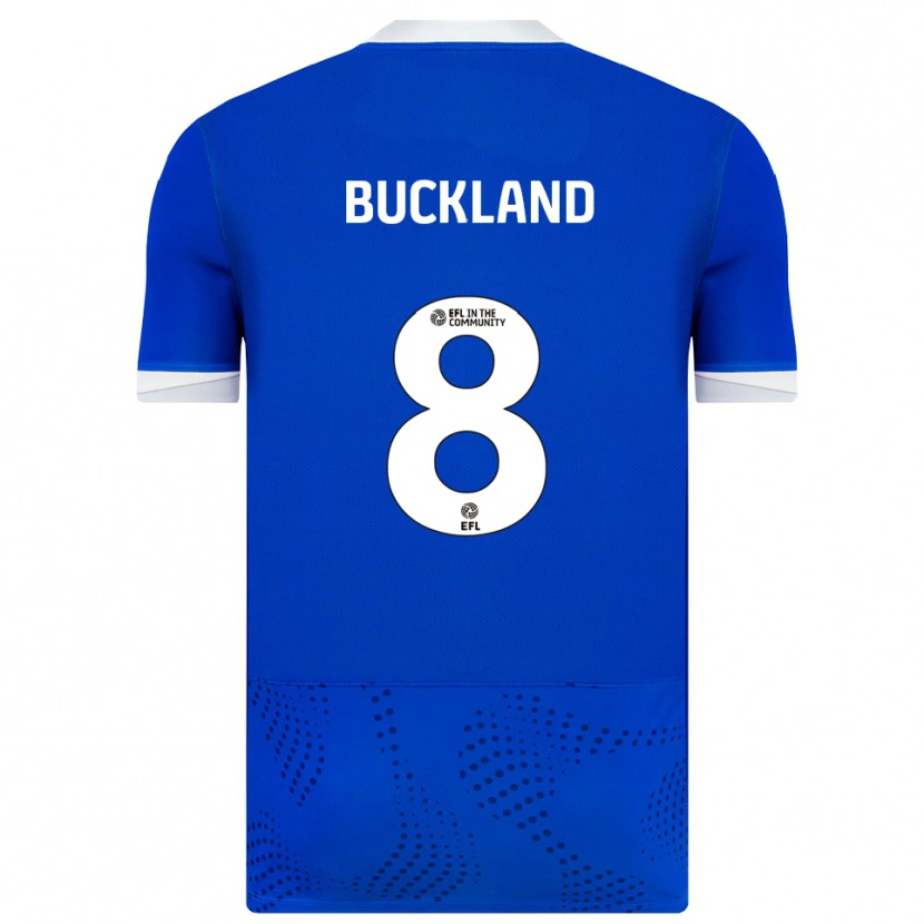 Danxen Bambino Maglia Reggie Buckland #8 Blu Bianco Kit Gara Home 2025/26 Maglietta