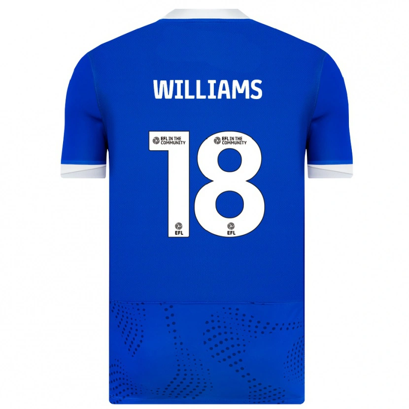 Danxen Bambino Maglia Scarlett Williams #18 Blu Bianco Kit Gara Home 2025/26 Maglietta
