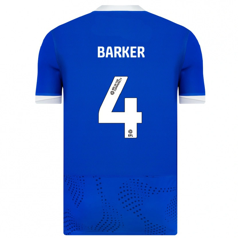 Danxen Bambino Maglia Sophie Barker #4 Blu Bianco Kit Gara Home 2025/26 Maglietta