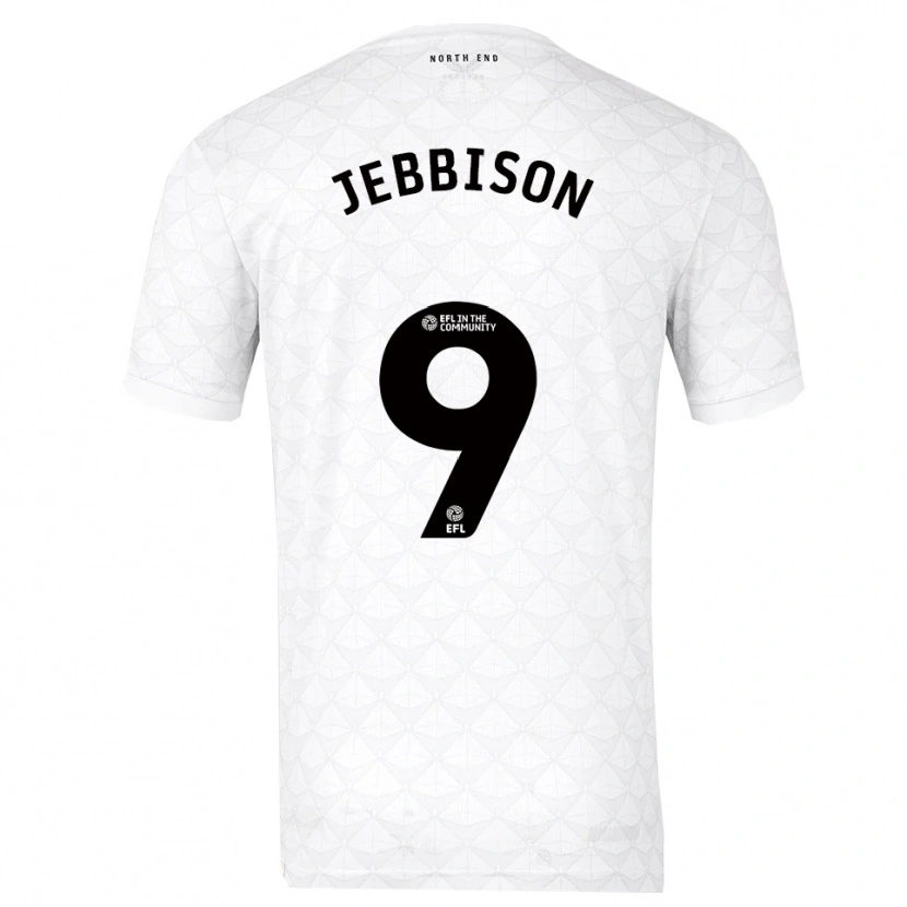 Danxen Bambino Maglia Daniel Jebbison #9 Bianco Rosso Kit Gara Home 2025/26 Maglietta