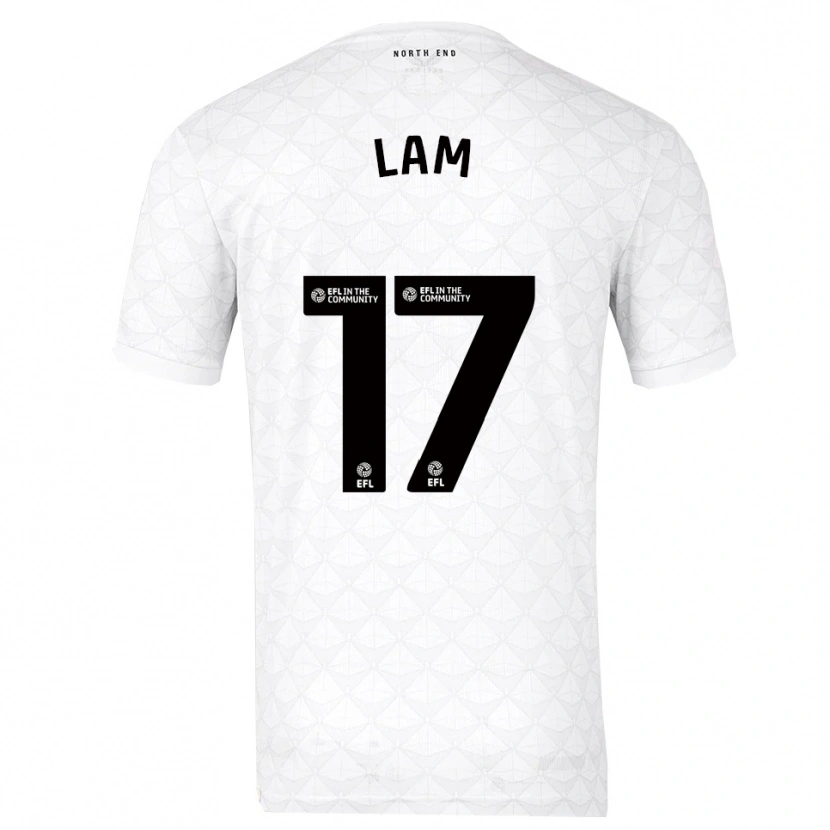 Danxen Bambino Maglia Isaac Lam #17 Bianco Rosso Kit Gara Home 2025/26 Maglietta