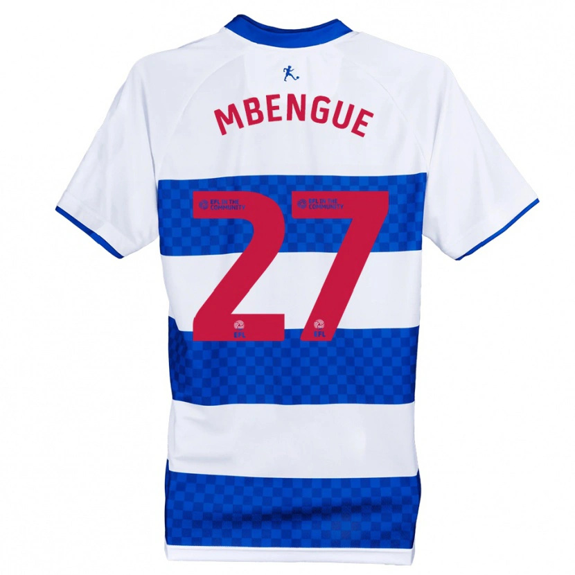 Danxen Bambino Maglia Amadou Salif Mbengue #27 Blu Bianco Kit Gara Home 2025/26 Maglietta