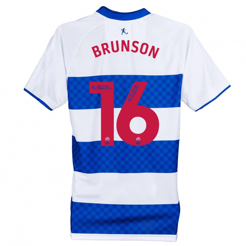 Danxen Bambino Maglia Kalen Brunson #16 Blu Bianco Kit Gara Home 2025/26 Maglietta