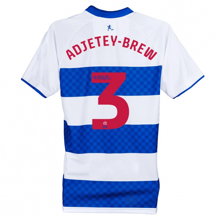 Danxen Bambino Maglia Cory Adjetey-Brew #3 Blu Bianco Kit Gara Home 2025/26 Maglietta