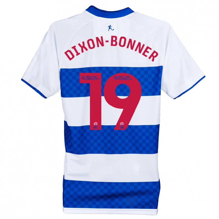 Danxen Bambino Maglia Elijah Dixon-Bonner #19 Blu Bianco Kit Gara Home 2025/26 Maglietta