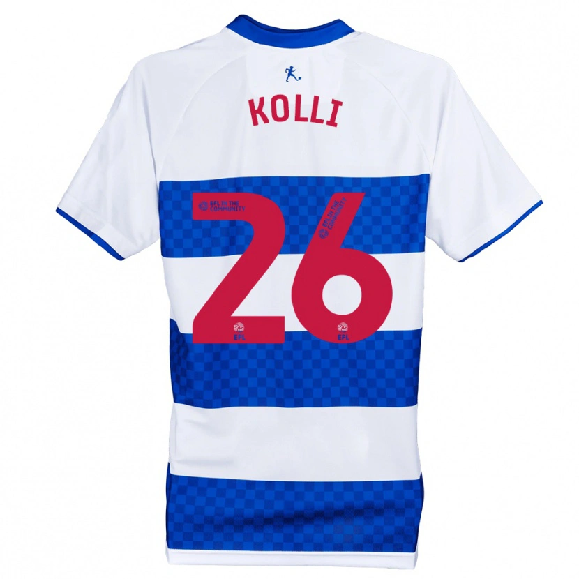 Danxen Bambino Maglia Rayan Kolli #26 Blu Bianco Kit Gara Home 2025/26 Maglietta