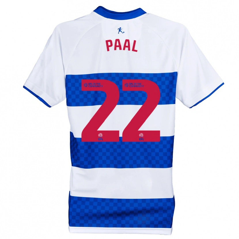 Danxen Bambino Maglia Kenneth Paal #22 Blu Bianco Kit Gara Home 2025/26 Maglietta