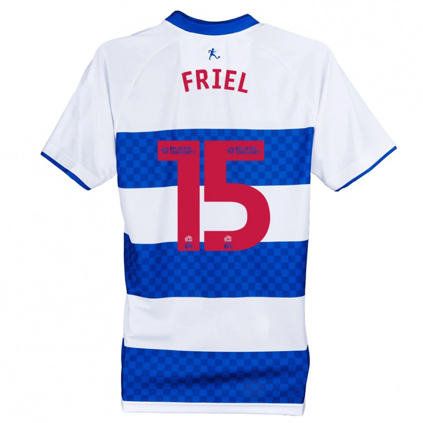 Danxen Bambino Maglia Rocco Friel #15 Blu Bianco Kit Gara Home 2025/26 Maglietta
