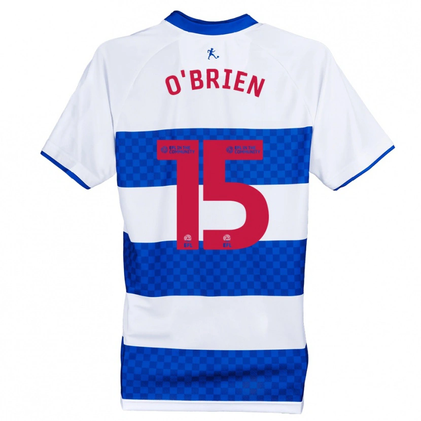 Danxen Bambino Maglia Archie O'brien #15 Blu Bianco Kit Gara Home 2025/26 Maglietta