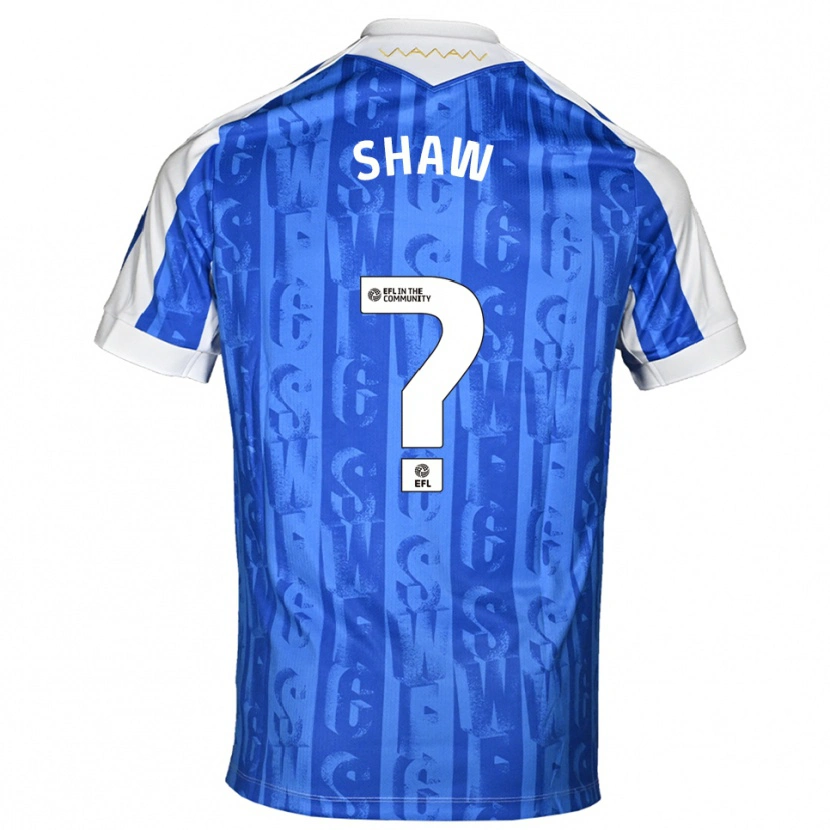 Danxen Bambino Maglia Ari-Jae Shaw #0 Blu Bianco Kit Gara Home 2025/26 Maglietta
