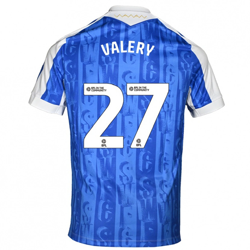 Danxen Bambino Maglia Yan Valery #27 Blu Bianco Kit Gara Home 2025/26 Maglietta