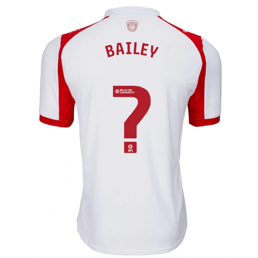 Danxen Bambino Maglia Isaac Bailey #0 Bianco Rosso Kit Gara Home 2025/26 Maglietta