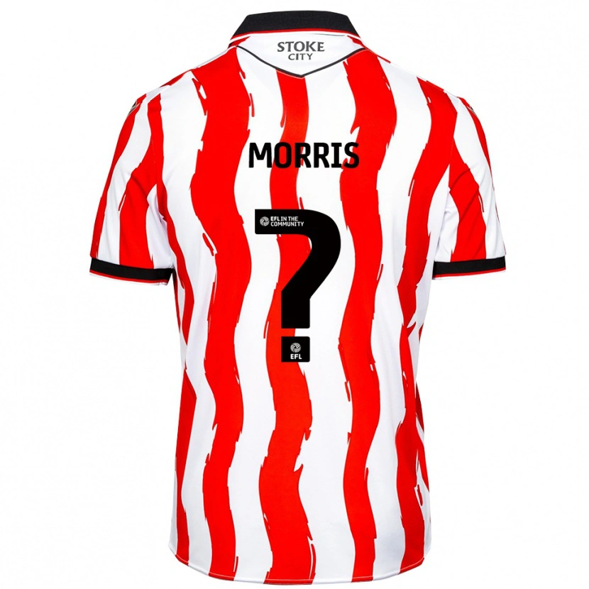 Danxen Bambino Maglia Joe Morris #0 Bianco Rosso Kit Gara Home 2025/26 Maglietta