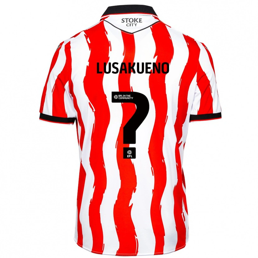 Danxen Bambino Maglia Matty Lusakueno #0 Bianco Rosso Kit Gara Home 2025/26 Maglietta