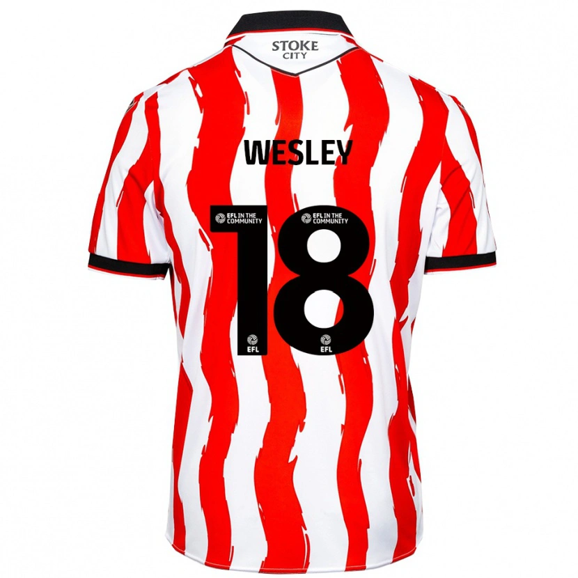 Danxen Bambino Maglia Wesley Moraes #18 Bianco Rosso Kit Gara Home 2025/26 Maglietta