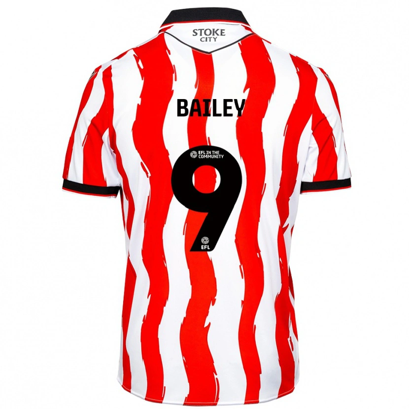 Danxen Bambino Maglia Lewis Bailey #9 Bianco Rosso Kit Gara Home 2025/26 Maglietta