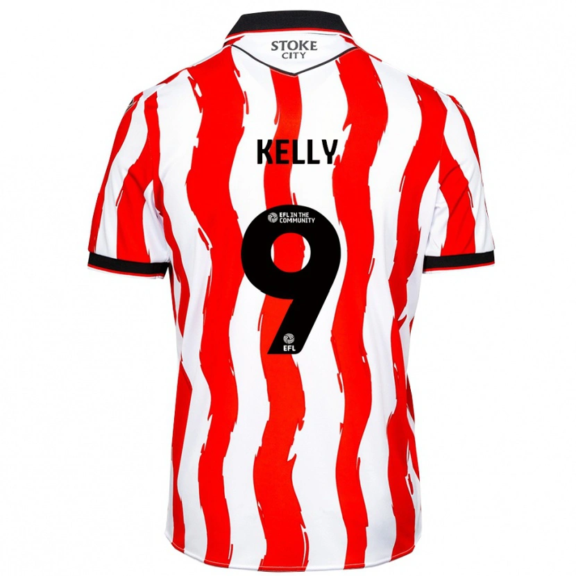 Danxen Bambino Maglia Isreal Kelly #9 Bianco Rosso Kit Gara Home 2025/26 Maglietta