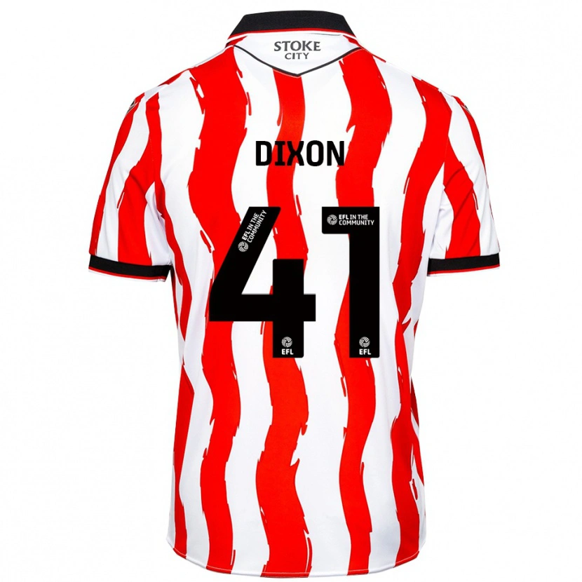 Danxen Bambino Maglia Jaden Dixon #41 Bianco Rosso Kit Gara Home 2025/26 Maglietta