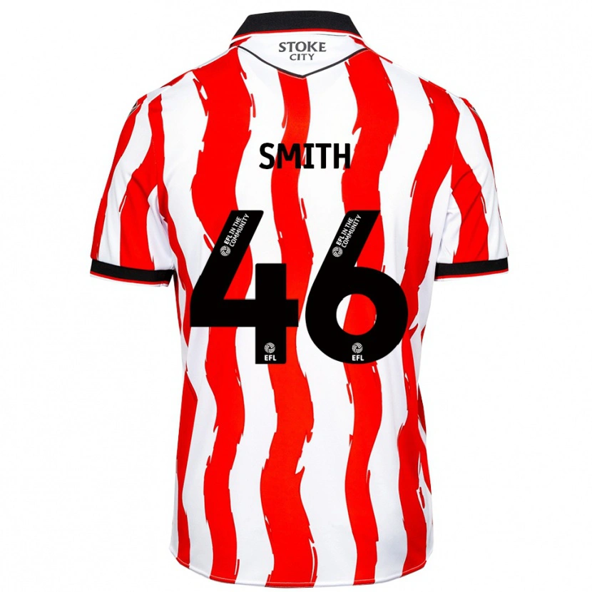Danxen Bambino Maglia William Smith #46 Bianco Rosso Kit Gara Home 2025/26 Maglietta