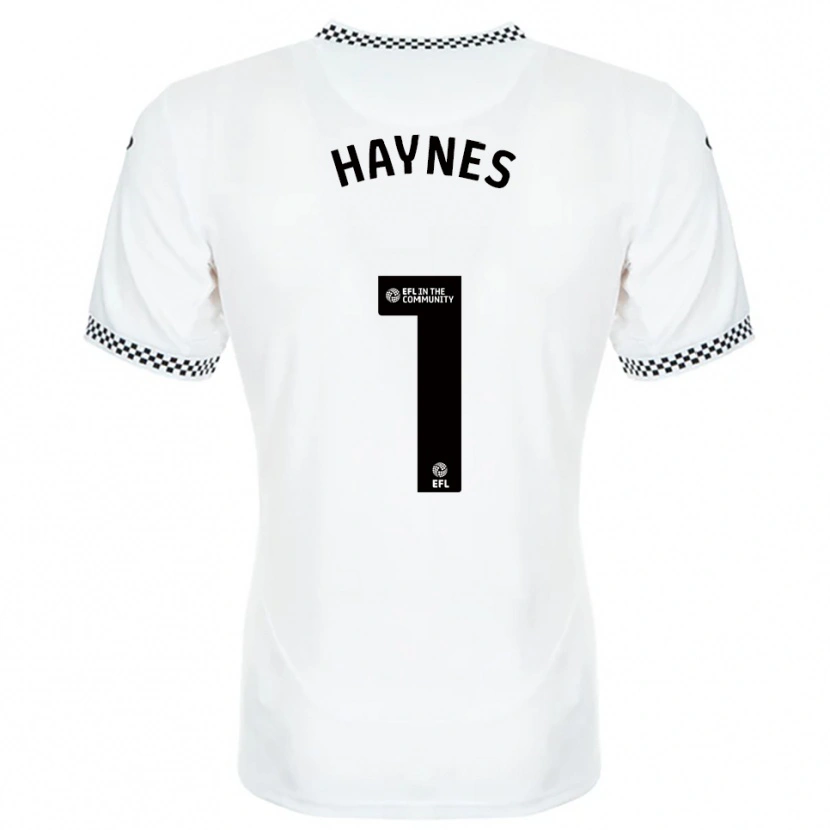 Danxen Bambino Maglia Charlie Haynes #1 Bianco Arancione Kit Gara Home 2025/26 Maglietta