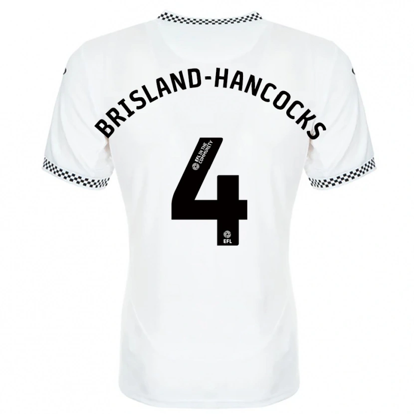 Danxen Bambino Maglia Sophie Brisland-Hancocks #4 Bianco Arancione Kit Gara Home 2025/26 Maglietta