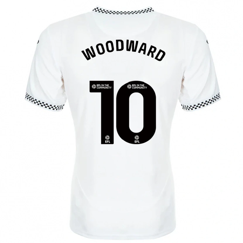 Danxen Bambino Maglia Thomas Woodward #10 Bianco Arancione Kit Gara Home 2025/26 Maglietta