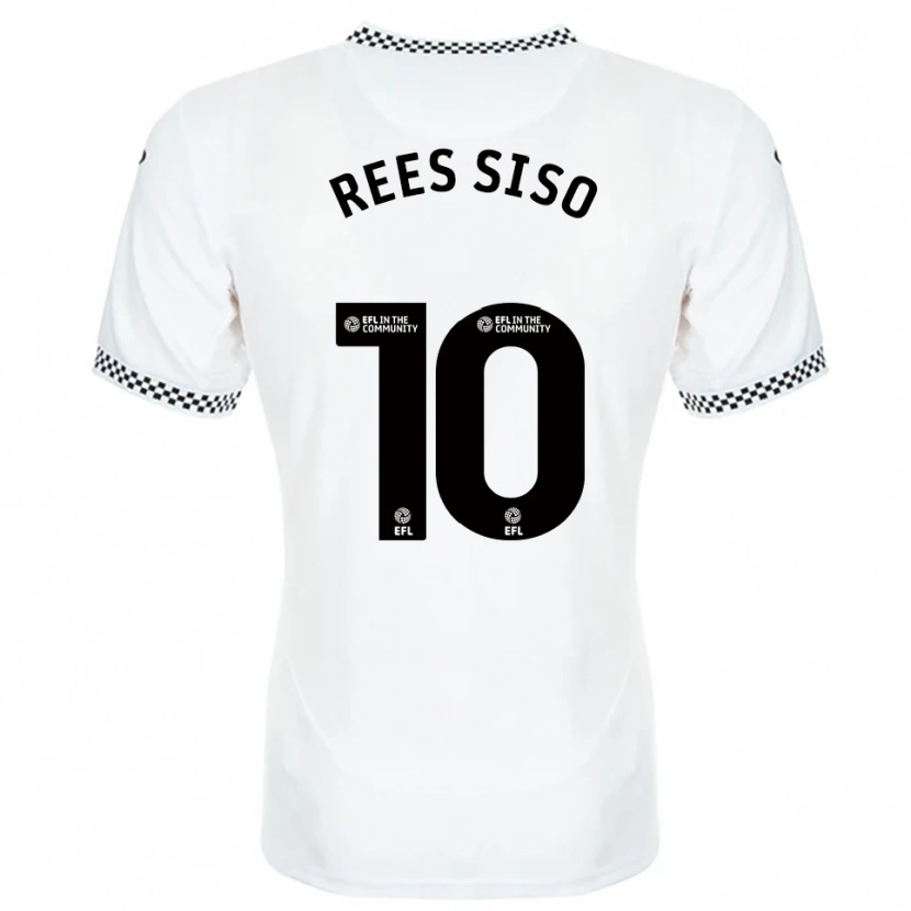 Danxen Bambino Maglia Ramon Rees-Siso #10 Bianco Arancione Kit Gara Home 2025/26 Maglietta