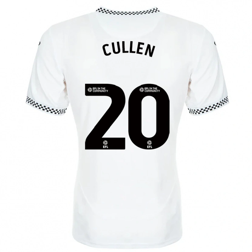Danxen Bambino Maglia Liam Cullen #20 Bianco Arancione Kit Gara Home 2025/26 Maglietta