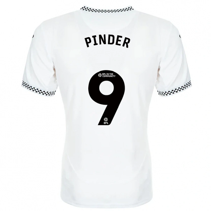 Danxen Bambino Maglia Robyn Pinder #9 Bianco Arancione Kit Gara Home 2025/26 Maglietta