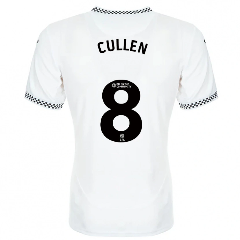 Danxen Bambino Maglia Rachel Cullen #8 Bianco Arancione Kit Gara Home 2025/26 Maglietta