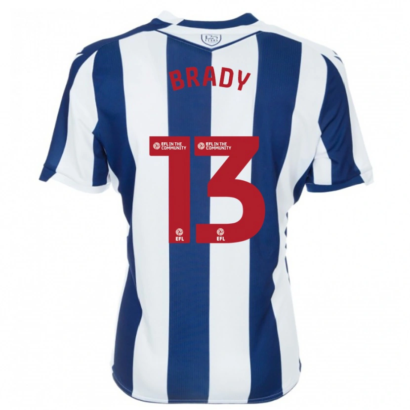Danxen Bambino Maglia Louis Brady #13 Blu Marino Bianco Kit Gara Home 2025/26 Maglietta